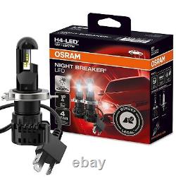 OSRAM NIGHT BREAKER H4 LED 230% Set for Nissan Note E12 year 12-20 64193DWNB Lamp