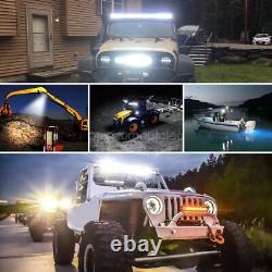 Off-Road For Land Rover Discovery CURVED 52INCH LED LIGHT BAR + Brackets Mounts