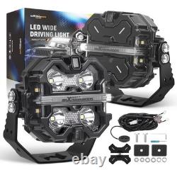 Off Road LED Light Pods For 4X4 SUV ATV 3.5inch Spot Beam IP68 19200LM White 12V