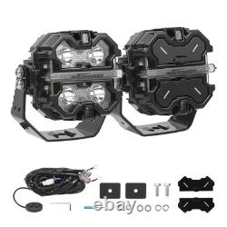 Off Road LED Light Pods For 4X4 SUV ATV 3.5inch Spot Beam IP68 19200LM White 12V