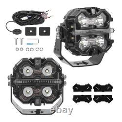 Off Road LED Light Pods For 4X4 SUV ATV 3.5inch Spot Beam IP68 19200LM White 12V