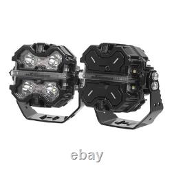 Off Road LED Light Pods For 4X4 SUV ATV 3.5inch Spot Beam IP68 19200LM White 12V