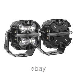 Off Road LED Light Pods For 4X4 SUV ATV 3.5inch Spot Beam IP68 19200LM White 12V