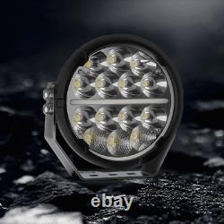 Pair 7 Inch Round off Road Spot Beam LED Driving Lights Dual Color DRL Truck