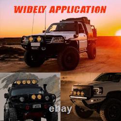 Pair 7 Inch Round off Road Spot Beam LED Driving Lights Dual Color DRL Truck