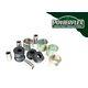 Powerflex Frt Rad Arm Frt Bush Caster Off 25mm Lift For L/rover Defender 84-93