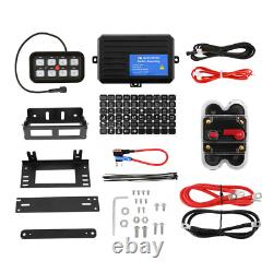 RGB 8 Gang ON/OFF Switch Panel Circuit Control Box LED Light Bar Marine Boat Car