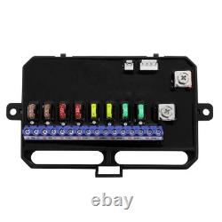 RGB 8 Gang Switch Panel On-Off LED Car Switch Panel Circuit Control DC 12V/24V