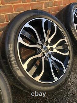 Range Rover Sport 21 Inch Diamond Turned Genuine Lr Alloy Wheels Pirelli Tyres