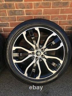 Range Rover Sport 21 Inch Diamond Turned Genuine Lr Alloy Wheels Pirelli Tyres