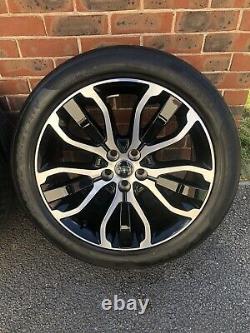 Range Rover Sport 21 Inch Diamond Turned Genuine Lr Alloy Wheels Pirelli Tyres