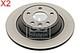 Rear Brake Disc X2 Pcs Febi Fits Ford Land Rover Focus Ii Galaxy Kuga I 1877765