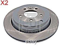 Rear Brake Disc x2 Pcs FEBI Fits LAND ROVER Discovery III IV SDB000634