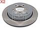 Rear Brake Disc X2 Pcs Febi Fits Land Rover Discovery Iii Iv Sdb000634