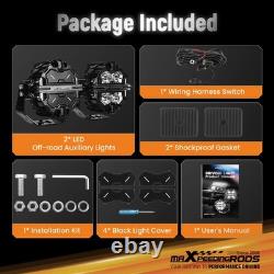 Round LED Auxiliary Driving Lights 270° Beam For Off Road 4WD Truck Marine 6000K