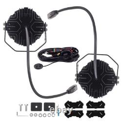 Round LED Auxiliary Driving Lights 270° Beam For Off Road 4WD Truck Marine 6000K