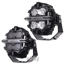 Round LED Auxiliary Driving Lights 270° Beam For Off Road 4WD Truck Marine 6000K
