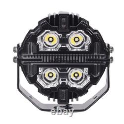 Round LED Auxiliary Driving Lights 270° Beam For Off Road 4WD Truck Marine 6000K