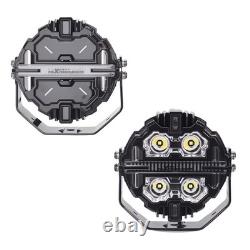 Round LED Auxiliary Driving Lights 270° Beam For Off Road 4WD Truck Marine 6000K