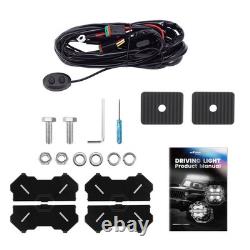 Round LED Auxiliary Driving Lights 270° Beam For Off Road 4WD Truck Marine 6000K