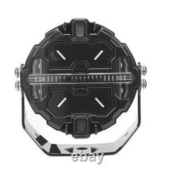 Round LED Driving Lights 160W Spot Beam RGB For Off Road SUV ATV Marine Boat 12V