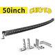 Slim Curved 202632384450 Single Row Led Light Bar Off Road Driving Suv Atv
