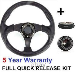 Snap Off 300mm Steering Wheel & Boss Kit For Land Rover Honda Rover 29 Spline