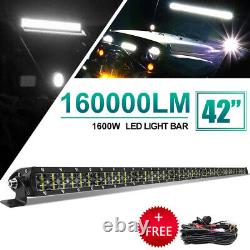 Straight 42inch Slim LED Light Bar Spot Offroad Driving Fog Lamp For Ford Pickup