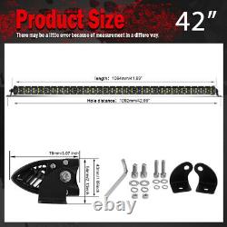 Straight 42inch Slim LED Light Bar Spot Offroad Driving Fog Lamp For Ford Pickup