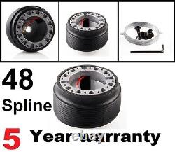 Suede Snap Off Steering Wheel & Boss Kit Fit Land Rover Defender 48 Spline