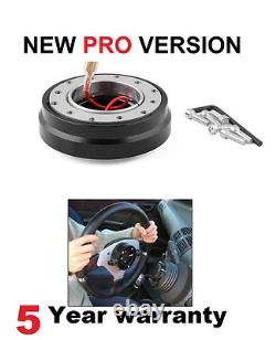 Suede Snap Off Steering Wheel & Boss Kit Fit Land Rover Defender 48 Spline