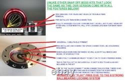 Suede Steering Wheel And Quick Release Snap Off Boss Kit Hub 330mm 13 Inch