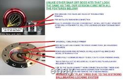Suede Steering Wheel And Quick Release Snap Off Boss Kit Hub 350mm 13.7 Inch