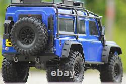 Traxxas 82056-4 TRX-4 Blue Crawler land rover Defender 110 Rtr