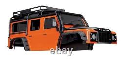 Traxxas TRX-4 Land Rover Defender Orange Painted Body New Take Off Like 8011A