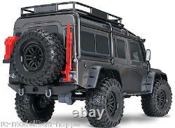 Traxxas TRX-4 Land Rover Defender silber+5000mAh 3S Lipo ID-4A Charger + Winch