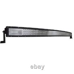 Tri Row Curved LED Light Bar 52 inch 675W F&S Beam Offroad Driving Fog Lamp /53