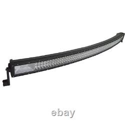 Tri Row Curved LED Light Bar 52 inch 675W F&S Beam Offroad Driving Fog Lamp /53