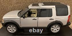 118 Land Rover Discovery 3 Hors Route 4x4 Modèle Voiture 1/18 Silver Luxe