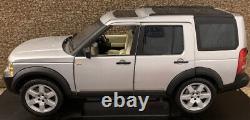 118 Land Rover Discovery 3 Hors Route 4x4 Modèle Voiture 1/18 Silver Luxe