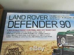 1 / 10ème Tamiya R / C Land Rover Defender 90 4wd Off Road Voir Des (58657)