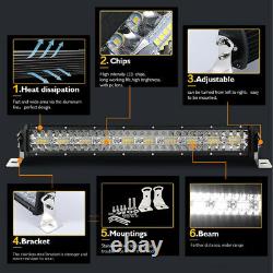 42inch 3900w Led Voiture Light Bar Flood Spot Travail Lamp 4wd Pour Off Suv Road Pickup