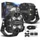 5 Projecteurs Led Crosshair Series 270&deg; Faisceau Rgb Drl Feu De Conduite Pour Tout-terrain