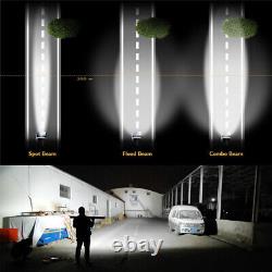 Barre lumineuse LED courbée de 42 pouces 1600W, projecteur inondation de toit pour conduite hors route 4x4