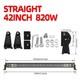 Barre Lumineuse Led De Toit 22 32 42 52 Off Road Combo Spot Flood Pour Camion 4x4 Suv
