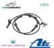 Capteur De Vitesse De Roue Abs Avant Paire 240710-21753 Ate 2pcs Nouveau Remplacement Oe