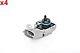 Capteur De Pression De Carburant Bosch 4x Convient Pour Ford Kuga I Land Rover Volvo 04-19 0261230238