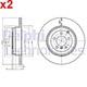 Disque De Frein 2x Delphi S'adapte à Land Rover Range Rover Iii Lr011891