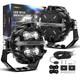 Feux De Conduite Ronds &agrave; Led 160 W Faisceau Spot Rgb Pour Tout-terrain Suv Atv Marine Bateau 12 V