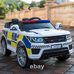 Kids Police Range Rover Style Suv 4x4 Off Road 12v Jeep Électrique
